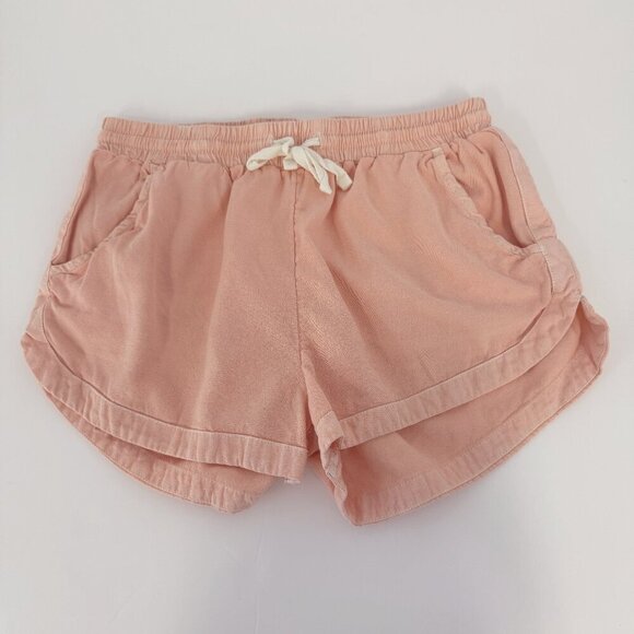 Billabong 'road Trippin' Drawstring Elastic Waist Shorts In Sweet Peach Pink - Picture 2 of 5